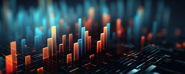Obraz premium Digital background. Can be used in the description of network abilities, technological processes, digital storages, science, education, etc.
