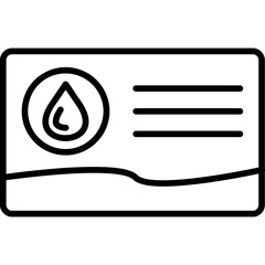 Blood Donor Card Icon