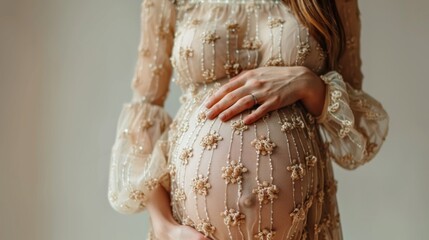 Pregnant woman posing 