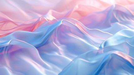 Serene fluid forms and wavy patterns on a responsive display, inviting viewers into a realm of tranquility. - obrazy, fototapety, plakaty