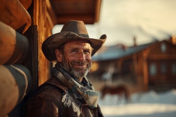Obraz premium Portrait of a Cowboy