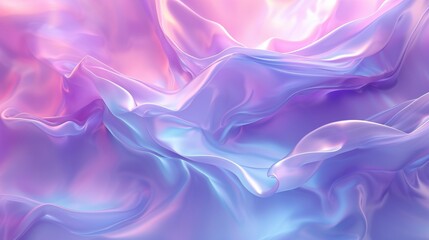 Fototapeta premium The essence of tranquility fills the air as liquid waves shimmer with otherworldly beauty, their soft glow inviting observers to unwind and relax.