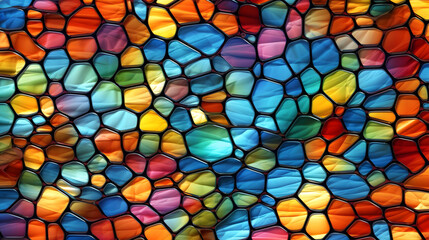Stained glass mosaic gem abstract graphic poster web page PPT background