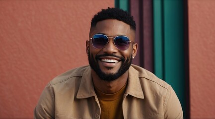 Fototapeta premium Studio shot of an Attractive handsome smiling man looking at the camera