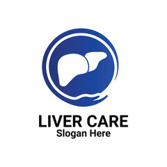 Liver Care Secure Vector Logo Template With Plus Symbol. Logo Is Suitable for Medical or Health Business. Hepatoprotection, Concept, Flat Icon, Element.