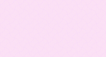 Seamless circle line geometry decoration pattern. Vector