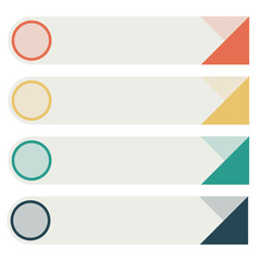 Obraz premium Infographic List 4 Step and Process Design, List Presentation Element