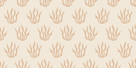 Abstract Botanical Floral Seamless Pattern