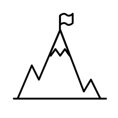 Mountain climbing line style