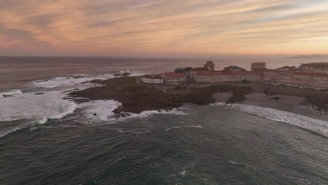 Amanecer en Caion un pueblo de Galicia