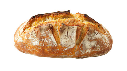 Fresh bakery, california sourdough bread on white background