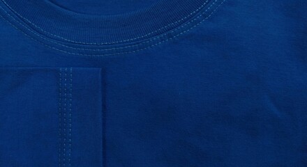 Close-up of a blue t-shirt as a background.