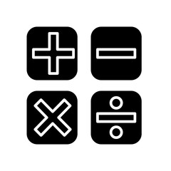 Fototapeta premium arithmetic lesson solid style