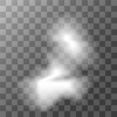 Fog, trickle of smoke, streams of smoke isolated. Cigarette and hot.