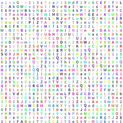 pattern with letters