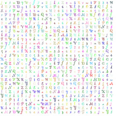 Fototapeta na wymiar pattern with letters