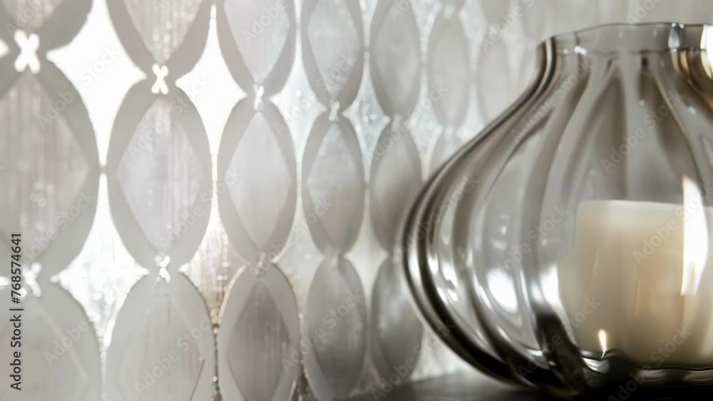 Poster add a touch of glamour to your walls with this shimmering silver textile with a subtle diamond patte