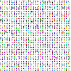 pattern with letters