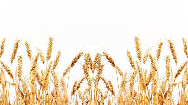 A cropped wheat image on a white background.