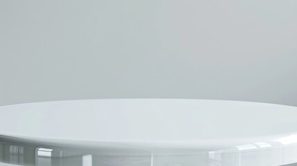 Table top, white, isolated.