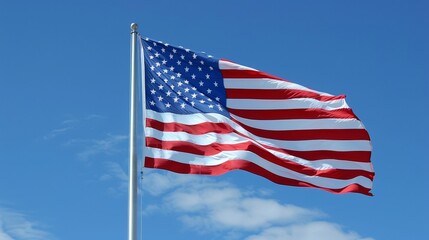 flag, usa, america, stripes, stars, sky, blue, red, us, 