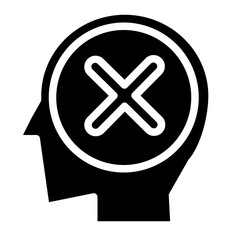 Obraz premium wrong mindset solid style