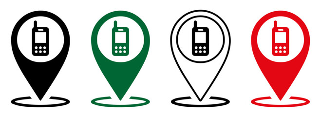 Location icon. Map pin. gps. place marker. GPS location symbol collection. Set of map pin location icons. Modern map markers. isolated on white.