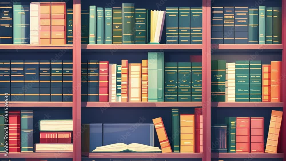 Poster a law library shelf filled with textbooks and reference materials specifically dedicated to topics r