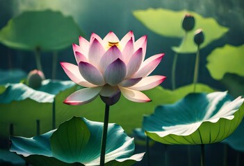 Obraz premium pink lotus flower