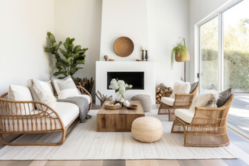 Seaside home decor with natural light