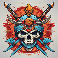 Cartoon skull illustration