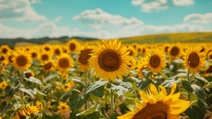photo of sunflower field