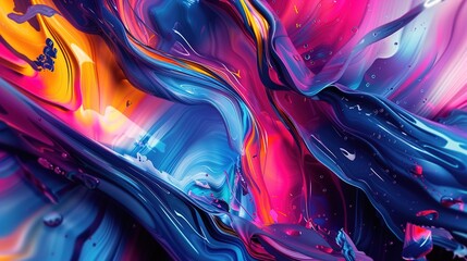 Obraz premium Vibrant lines pulsating with energy and vitality, their bold colors and dynamic shapes creating a sense of excitement and anticipation in
