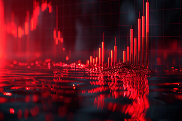 Global Finance Crises Analyzing the Downward Trend of Red Graphs Amidst Economic Turbulence