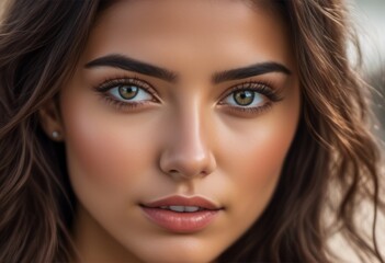 Obraz premium A Portrait Of Breathtakingly Gorgeous, Exotic, Beautiful Woman. 