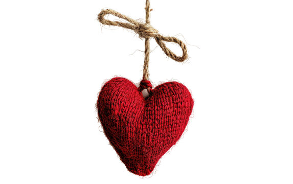 Suspended Heart: Crimson Edition isolated on transparent Background