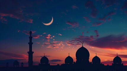 Ramadan vector card - obrazy, fototapety, plakaty