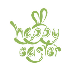 Easter Wishes, Typography for print or use as poster, card, flyer or T Shirt