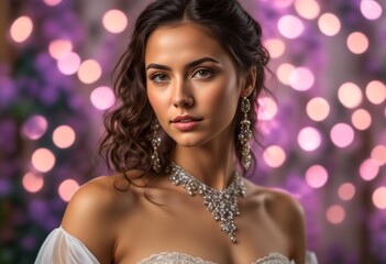 A Portrait Of Breathtakingly Gorgeous, Exotic, Beautiful Woman.
