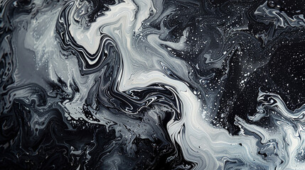 Marbled textures intertwine, resembling abstract art frozen in time and space.