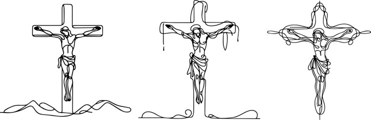 crucifix in doodle style laser cutting engraving