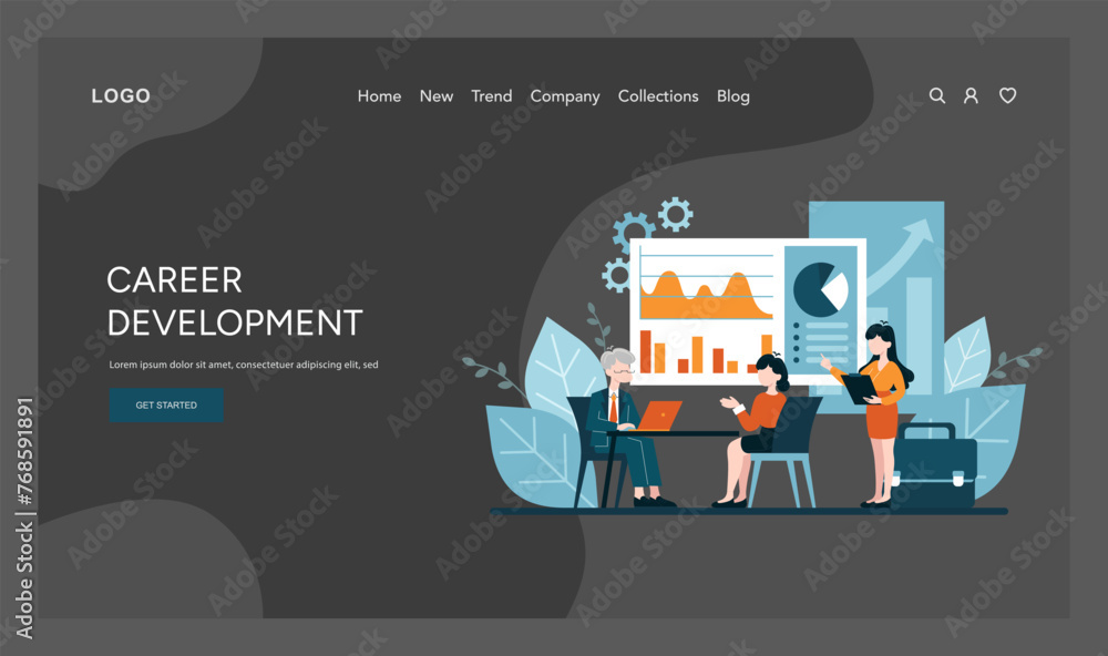 Aufkleber a collaborative workspace where strategies align with goals