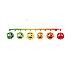 An emoji thermometer that adjusts temperature according to your mood.