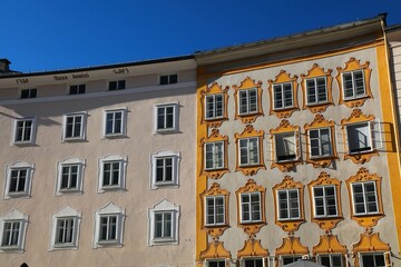 Fototapeta na wymiar Universitatsplatz in Salzburg city, Austria