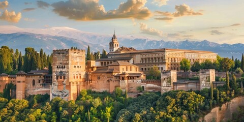 Fototapeta na wymiar Alhambra's Rich History