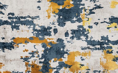 Gold and blue vintage texture art pattern, grunge background