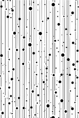 falling dots and vertical lines pattern vector illustration silhouette laser cutting engraving black and white shape