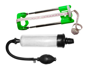 A vacuum pump for penis enlargement.A penis lengthening simulator.Penis enlargement devices.