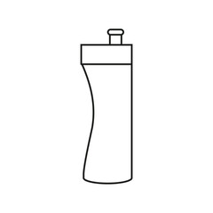 Sports bottle icon vector. Bottle illustration sign. Sport symbol. Water logo.