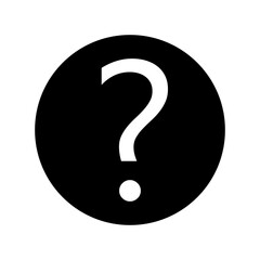 Question mark icon vector. Question illustration sign. Quiz symbol. Faq logo.
